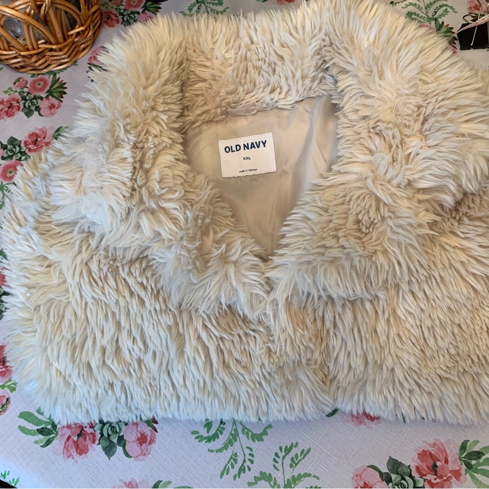 🌷Host Pic🌷❤️Price Drop❤️Old Navy Women's Soft Cream Teddy Jacket - Picture 13 of 13
